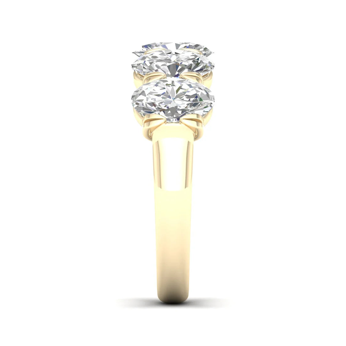 OVAL FIVE STONE ANNIVERSARY BAND