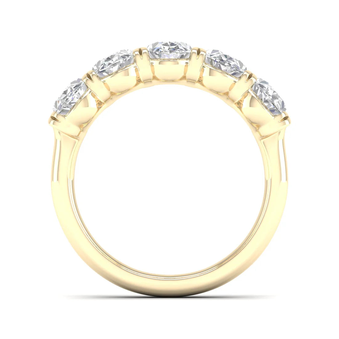 OVAL FIVE STONE ANNIVERSARY BAND