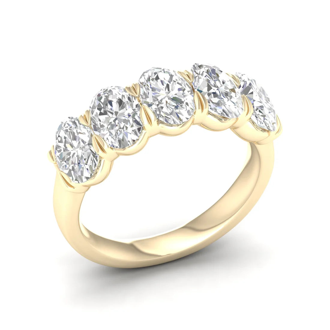 OVAL FIVE STONE ANNIVERSARY BAND