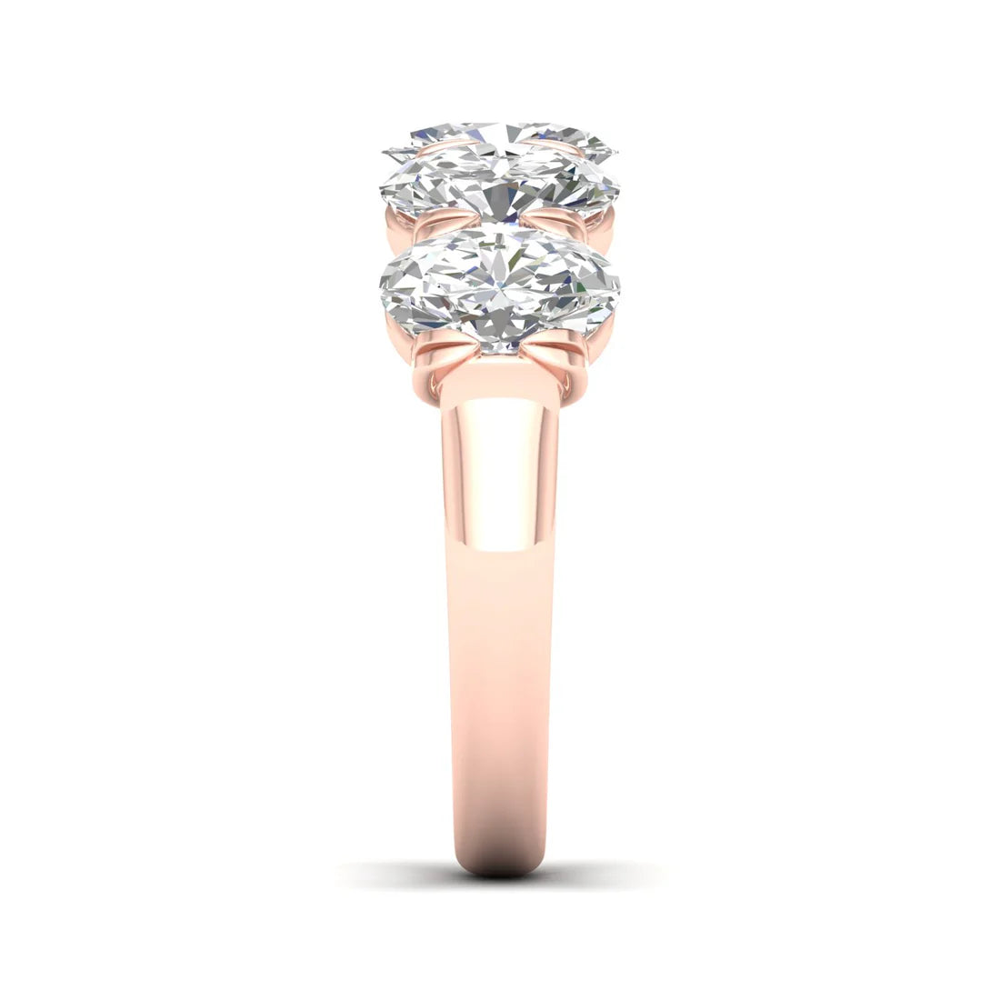 OVAL FIVE STONE ANNIVERSARY BAND