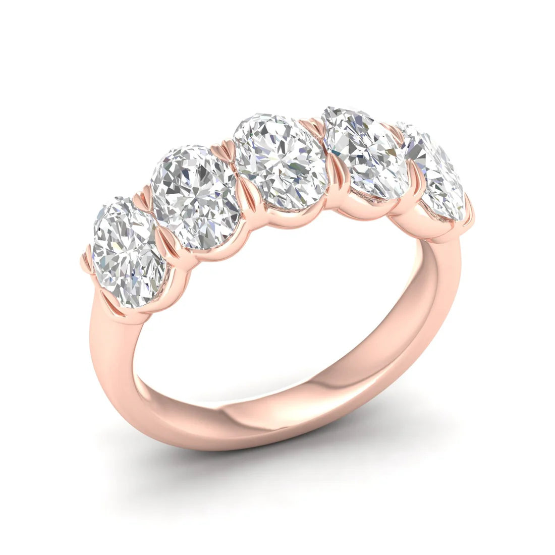 OVAL FIVE STONE ANNIVERSARY BAND