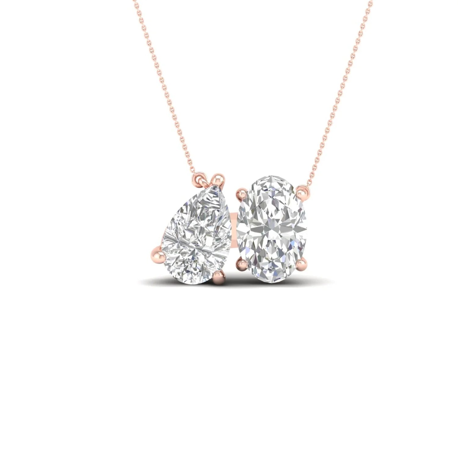 PEAR OVAL TOI ET MOI PENDANT