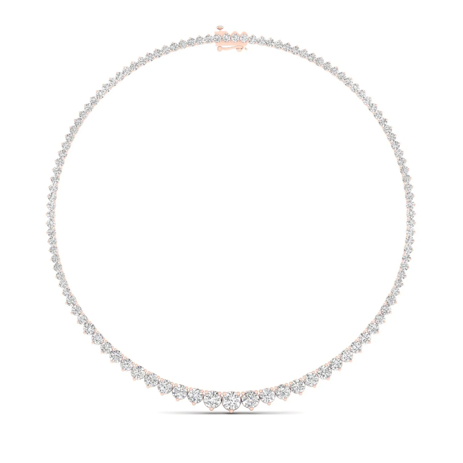 10 CTW GRADUATING ROUND NECKLACE