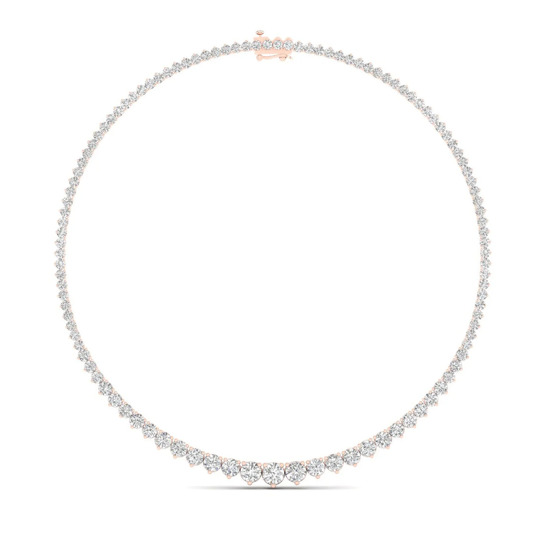 10 CTW GRADUATING ROUND NECKLACE