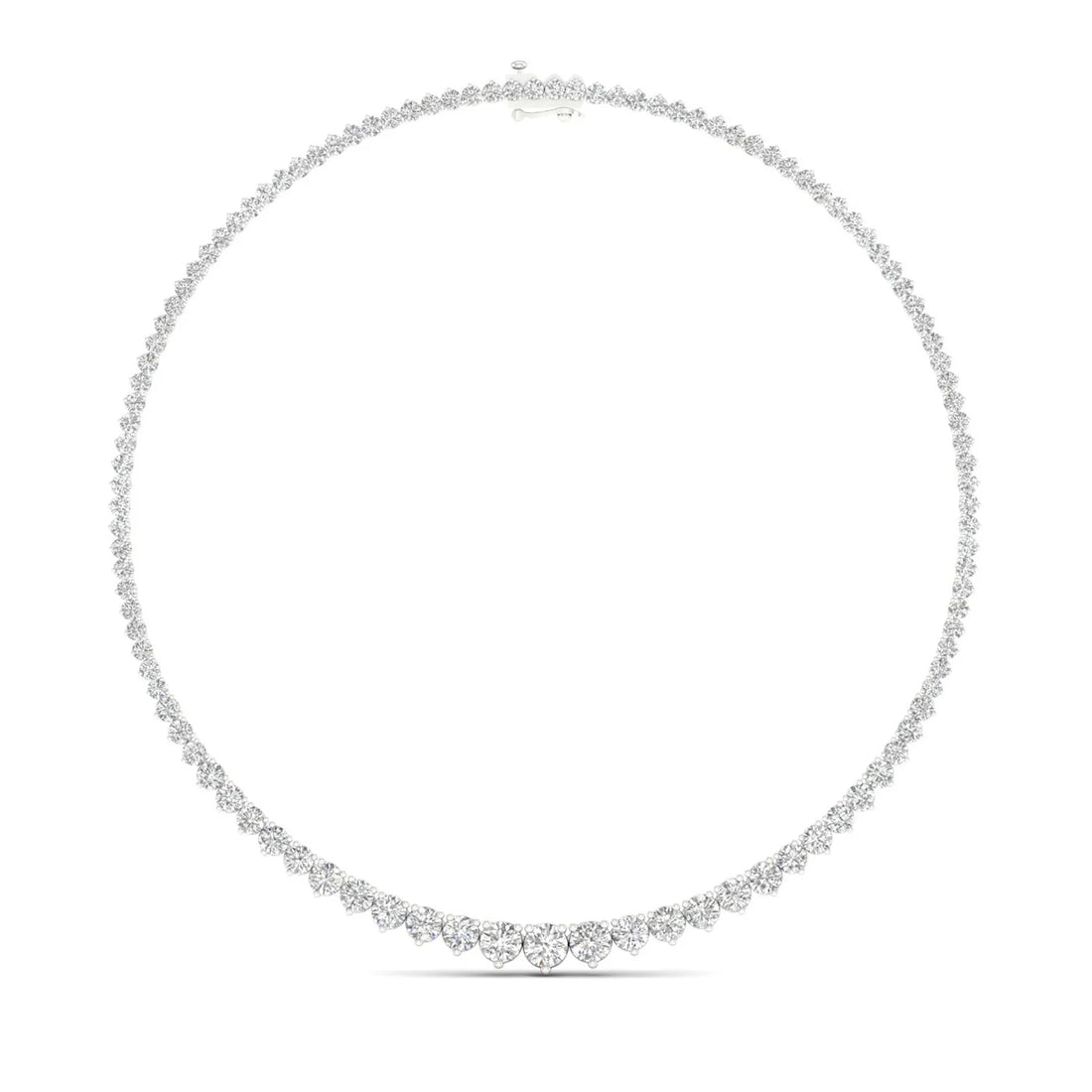 10 CTW GRADUATING ROUND NECKLACE