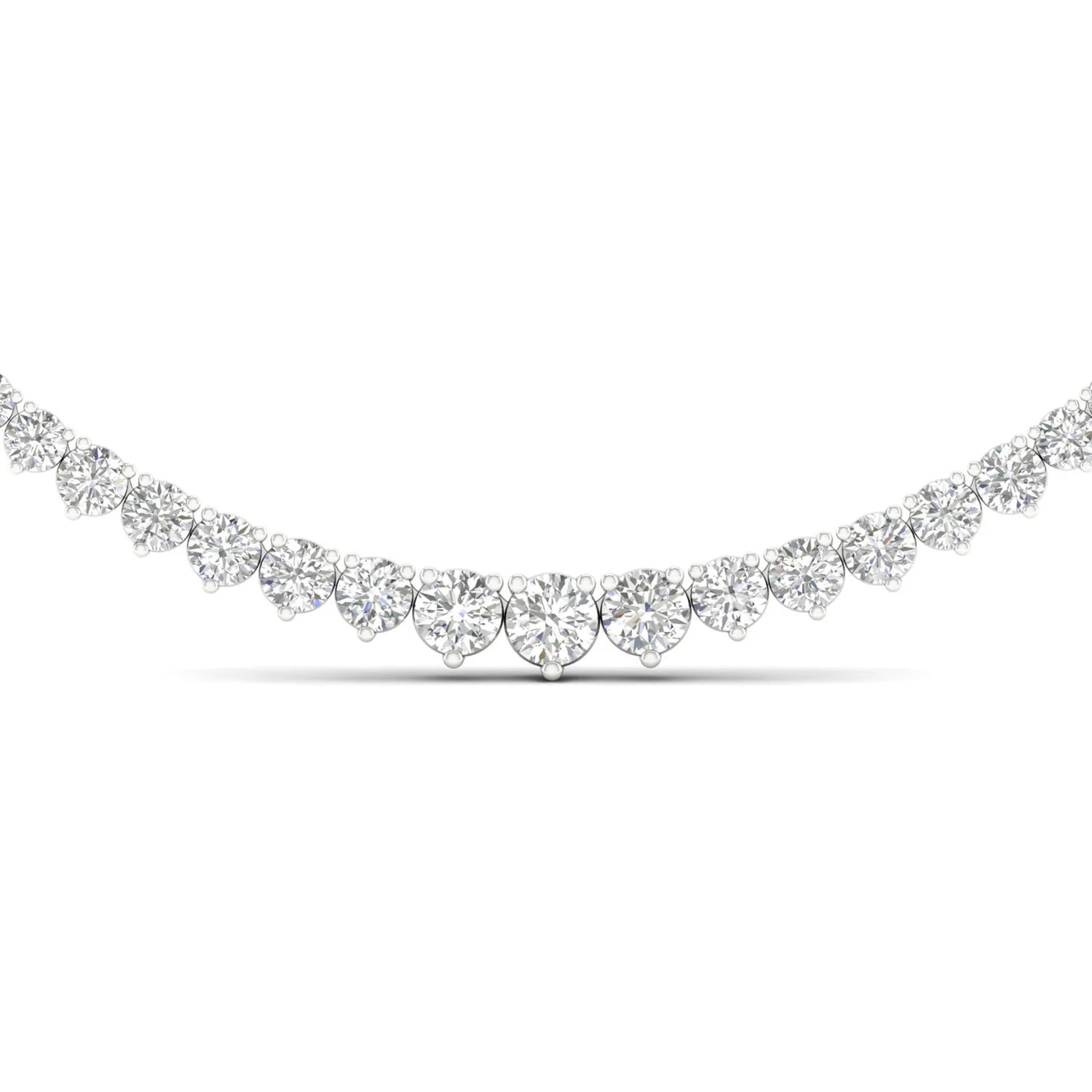 10 CTW GRADUATING ROUND NECKLACE