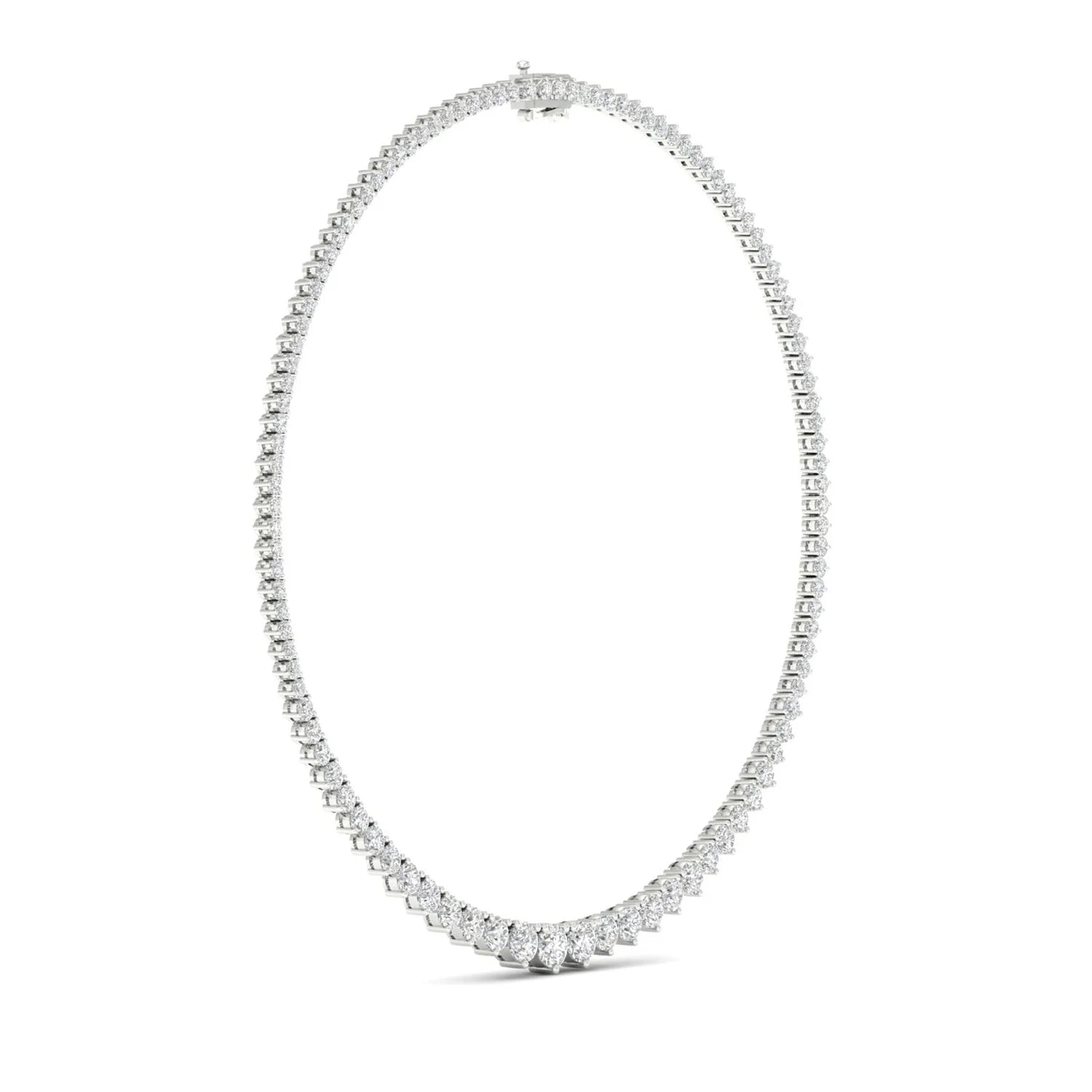 10 CTW GRADUATING ROUND NECKLACE