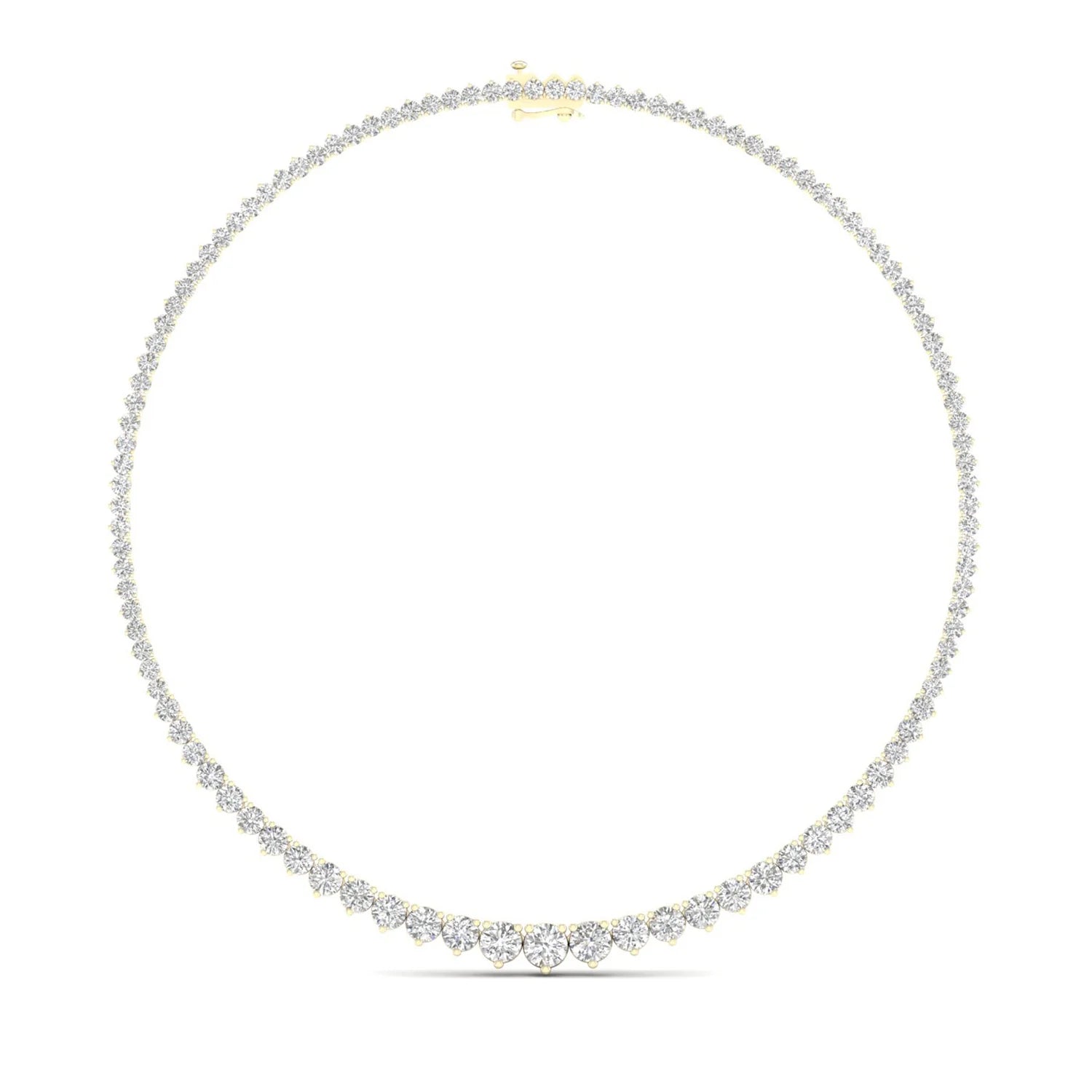 10 CTW GRADUATING ROUND NECKLACE