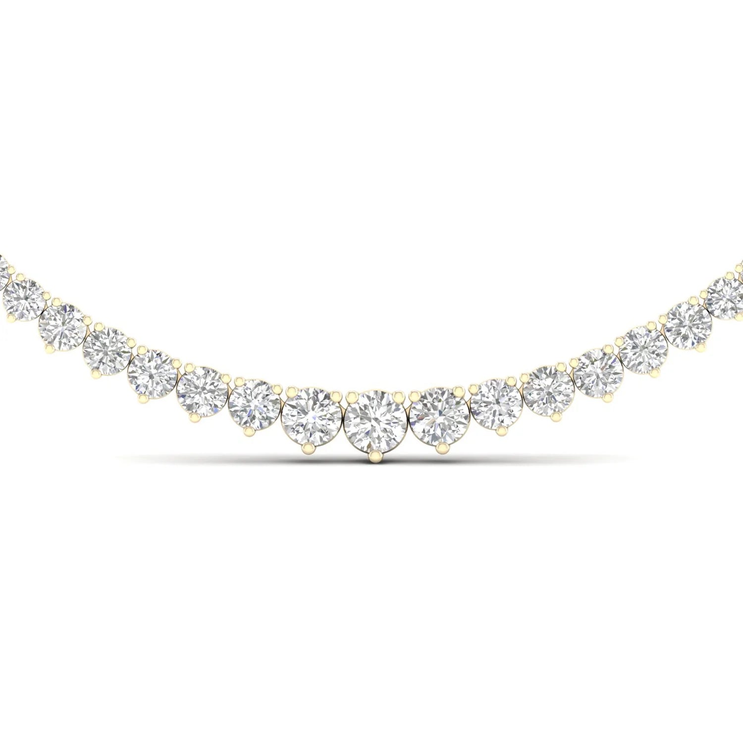 10 CTW GRADUATING ROUND NECKLACE