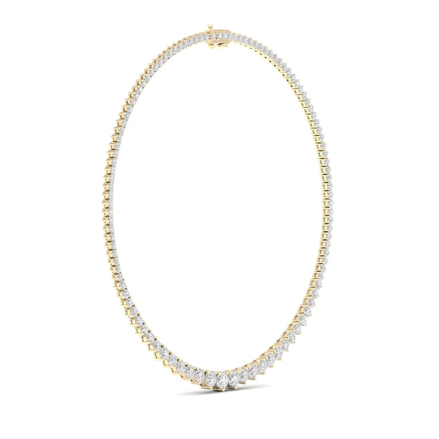 10 CTW GRADUATING ROUND NECKLACE