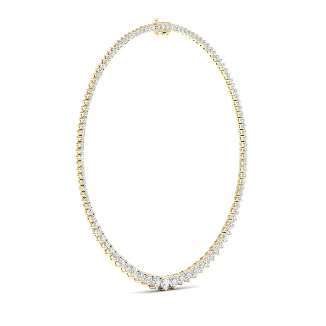 10 CTW GRADUATING ROUND NECKLACE