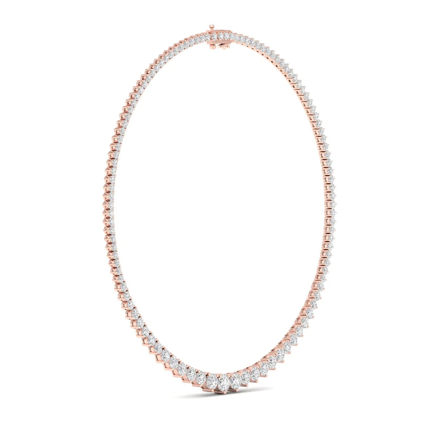 10 CTW GRADUATING ROUND NECKLACE