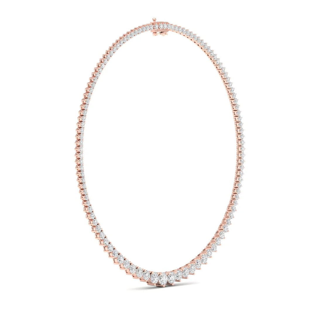 10 CTW GRADUATING ROUND NECKLACE