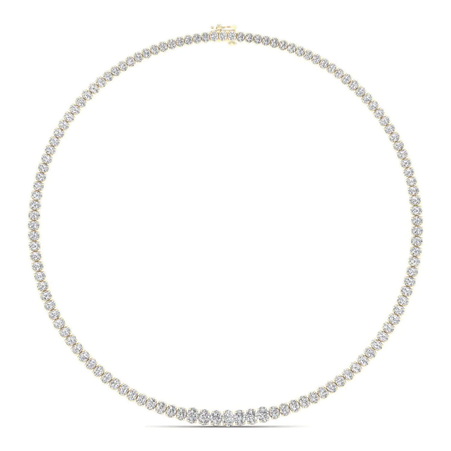 20 CTW GRADUATING OVAL NECKLACE