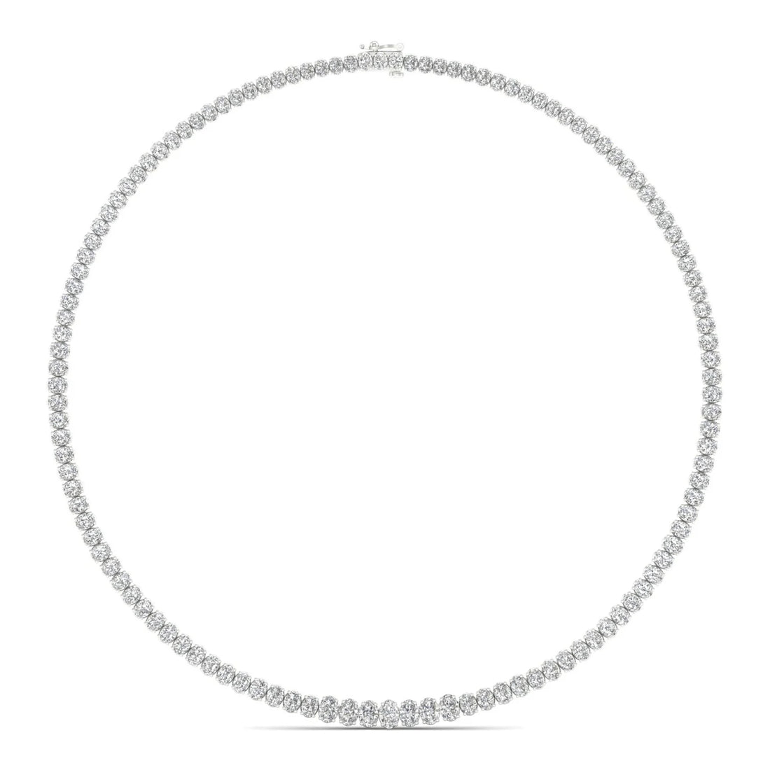 20 CTW GRADUATING OVAL NECKLACE