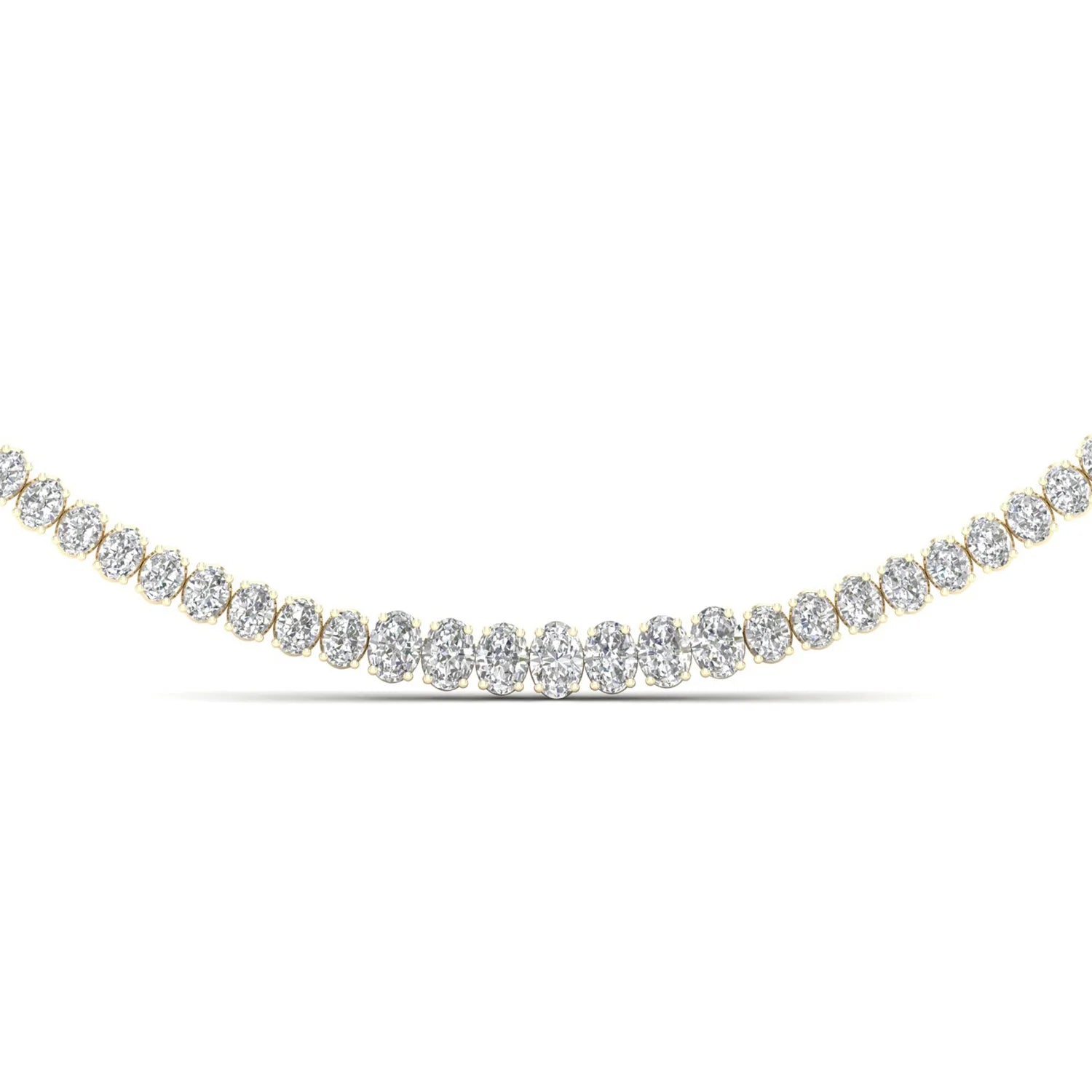 20 CTW GRADUATING OVAL NECKLACE