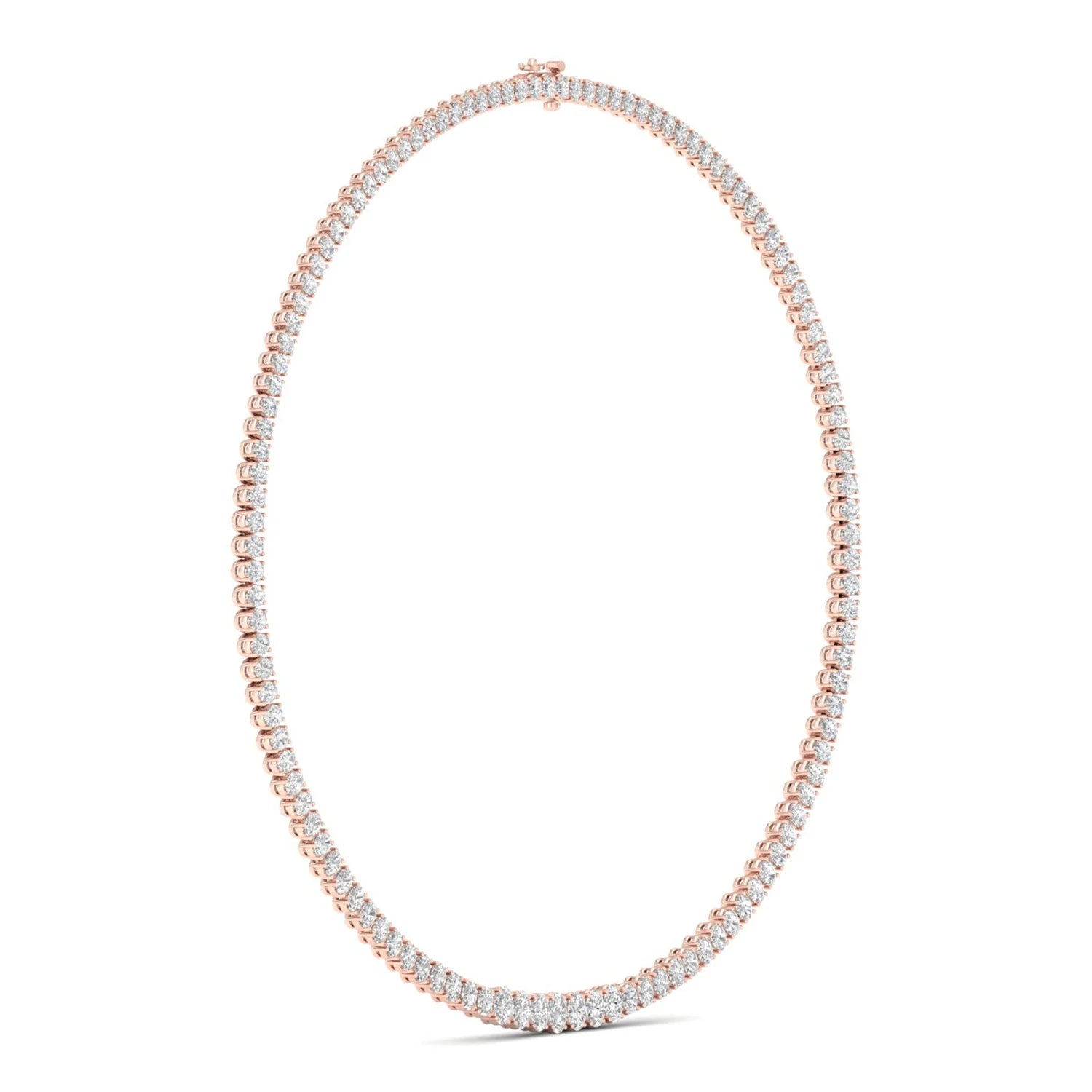 20 CTW GRADUATING OVAL NECKLACE
