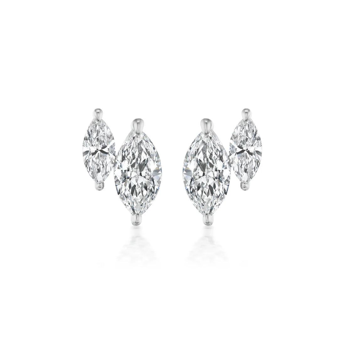 DUO MARQUISE DIAMOND STUDS