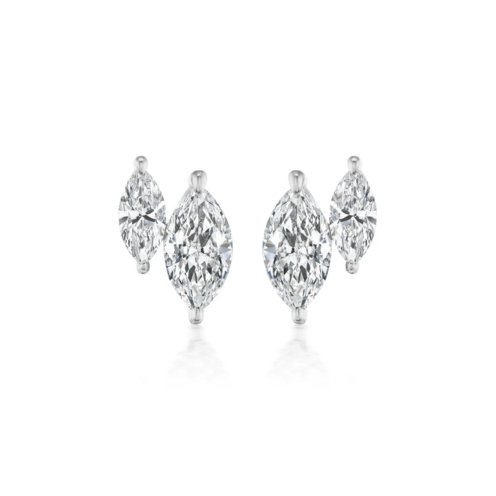 DUO MARQUISE DIAMOND STUDS