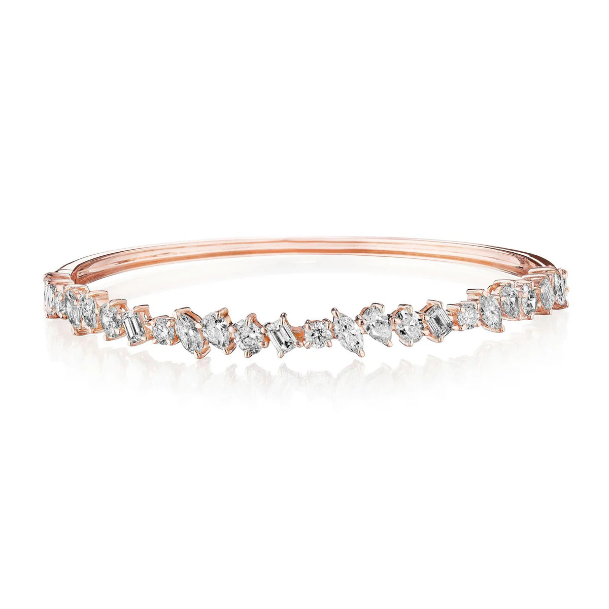 MIXED SHAPE DIAMOND BANGLE