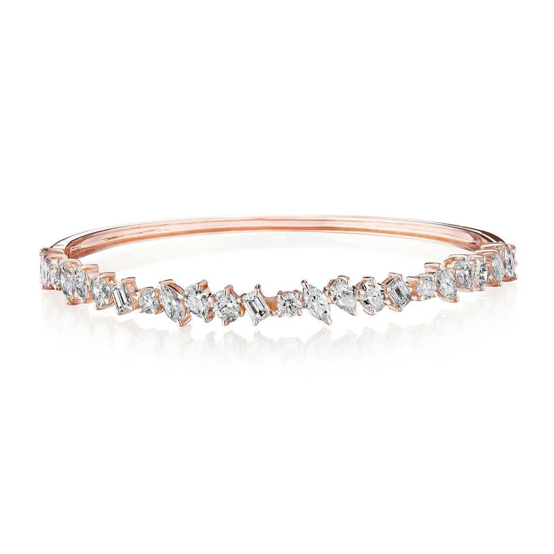 MIXED SHAPE DIAMOND BANGLE