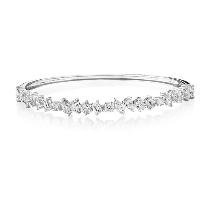 MIXED SHAPE DIAMOND BANGLE