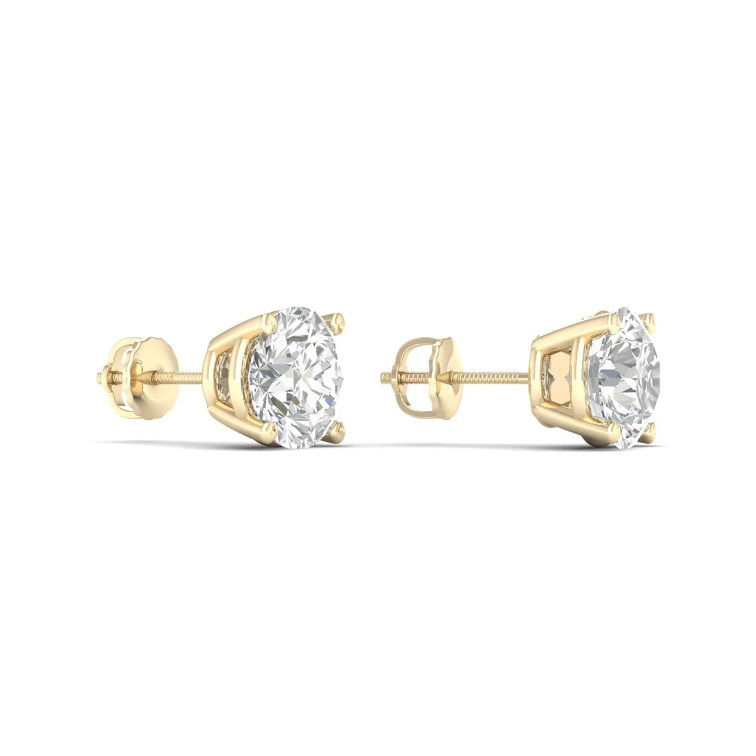 CLASSIC ROUND SOLITAIRE EAR STUD