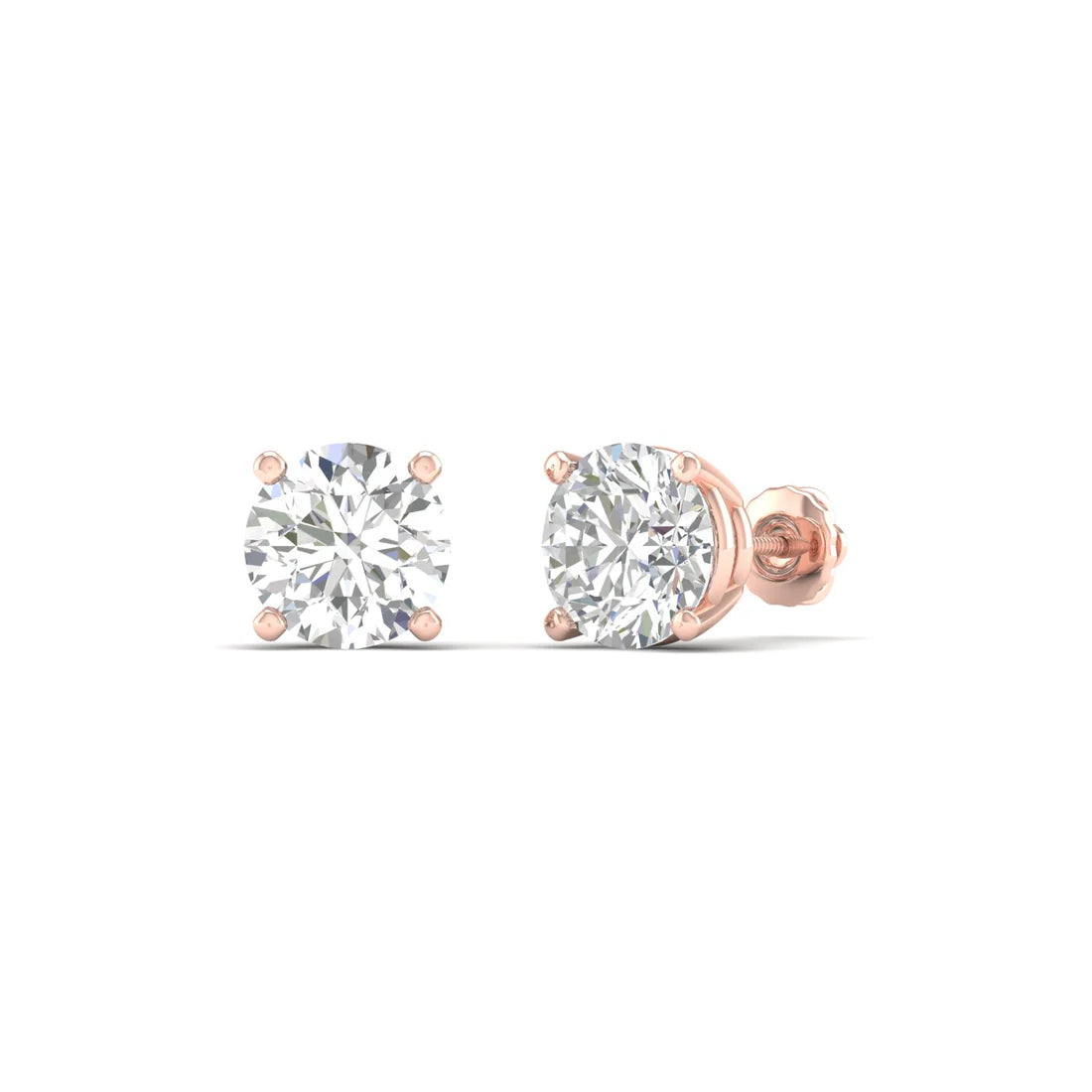 CLASSIC ROUND SOLITAIRE EAR STUD