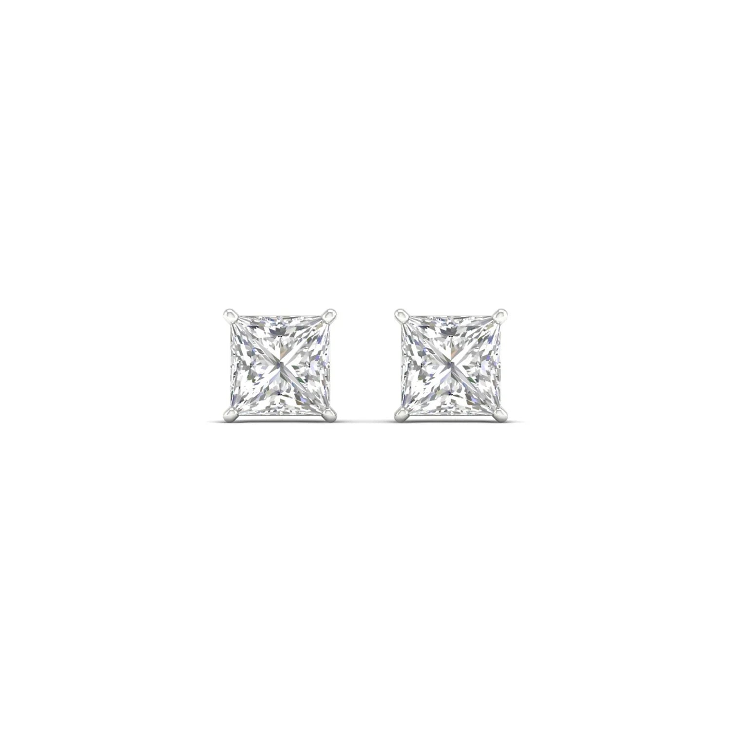 CLASSIC PRINCESS SOLITAIRE EAR STUD