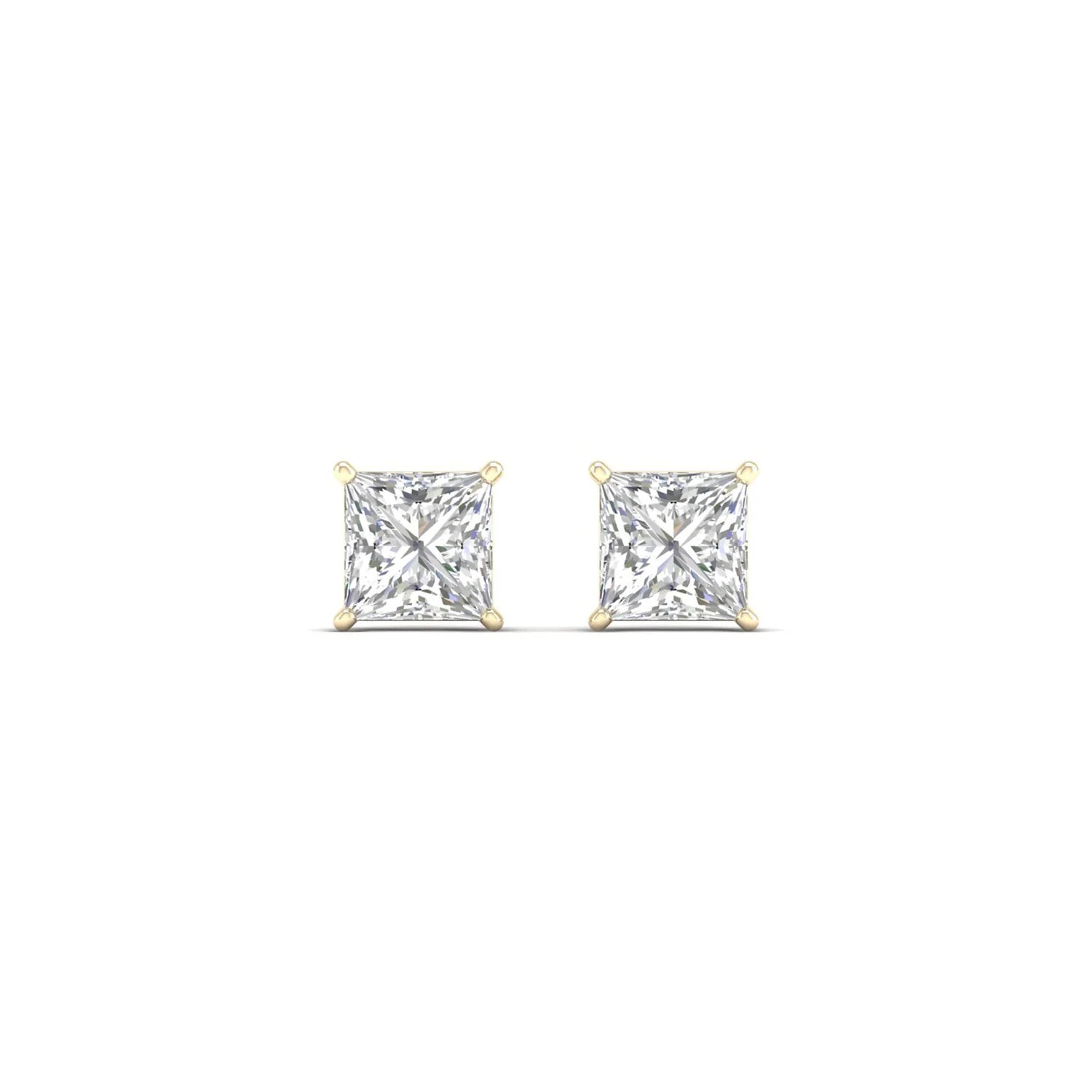CLASSIC PRINCESS SOLITAIRE EAR STUD