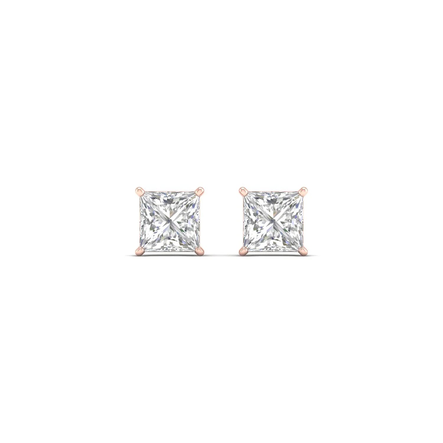 CLASSIC PRINCESS SOLITAIRE EAR STUD