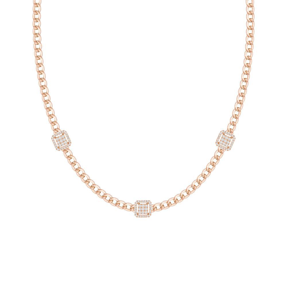 Three Square Necklace