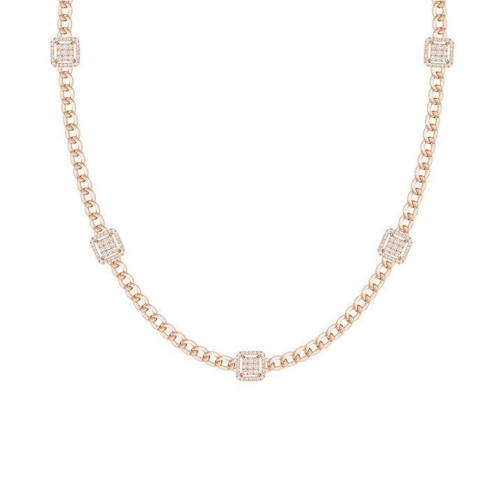 Five Square Necklace