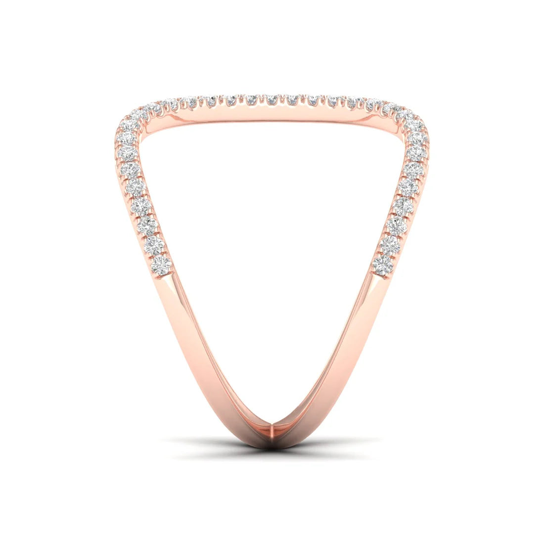 Twist diamond ring