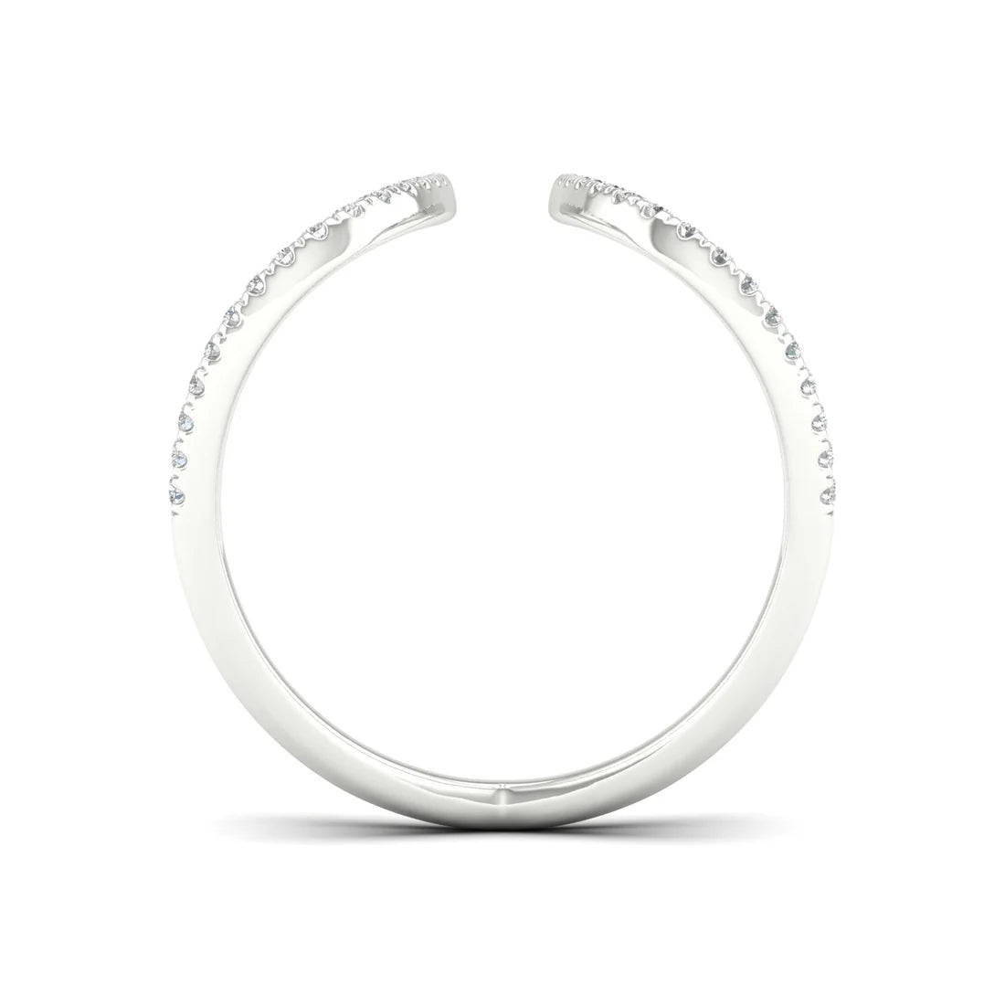 Twist diamond ring