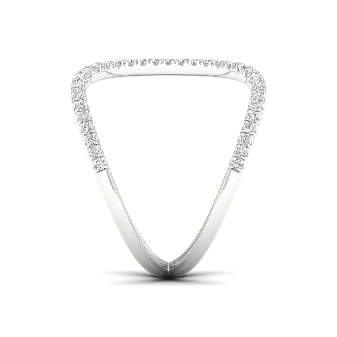 Twist diamond ring