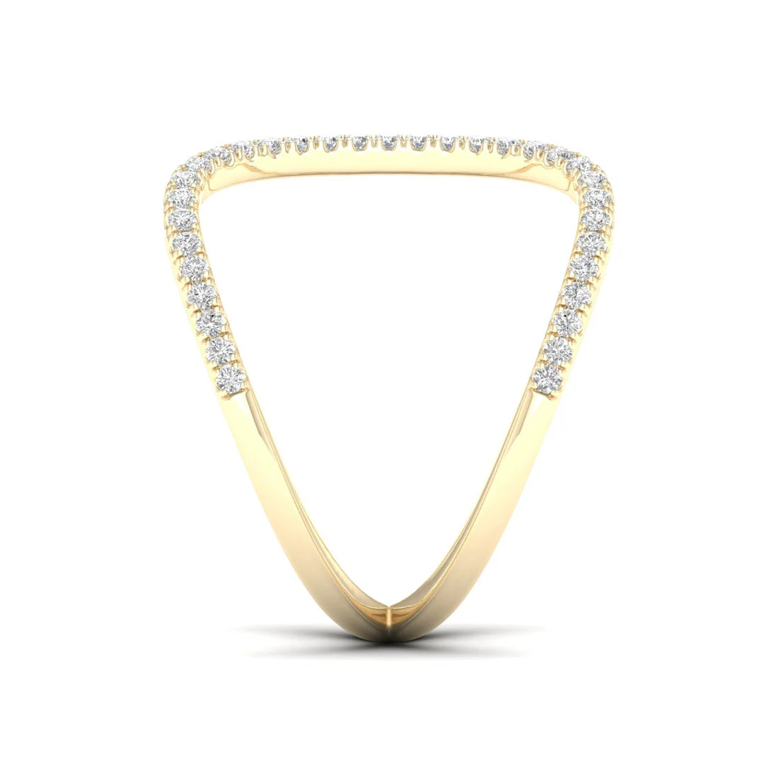 Twist diamond ring