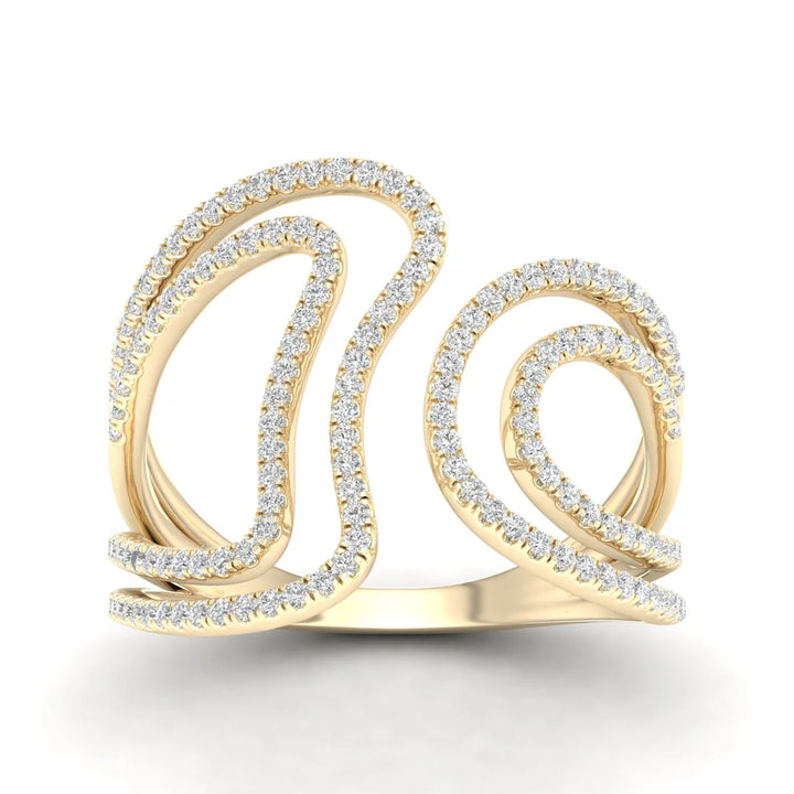 ROUND DIAMOND COVE RING