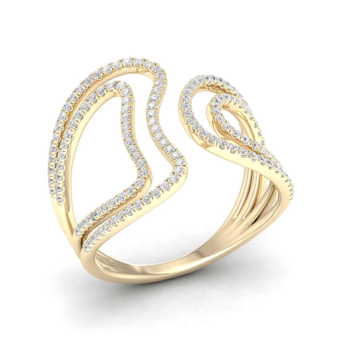 ROUND DIAMOND COVE RING