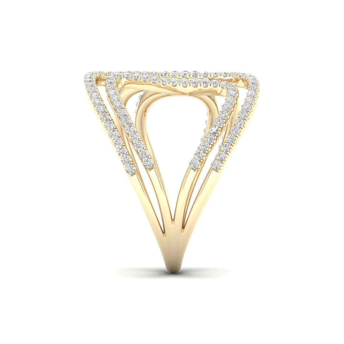 ROUND DIAMOND COVE RING