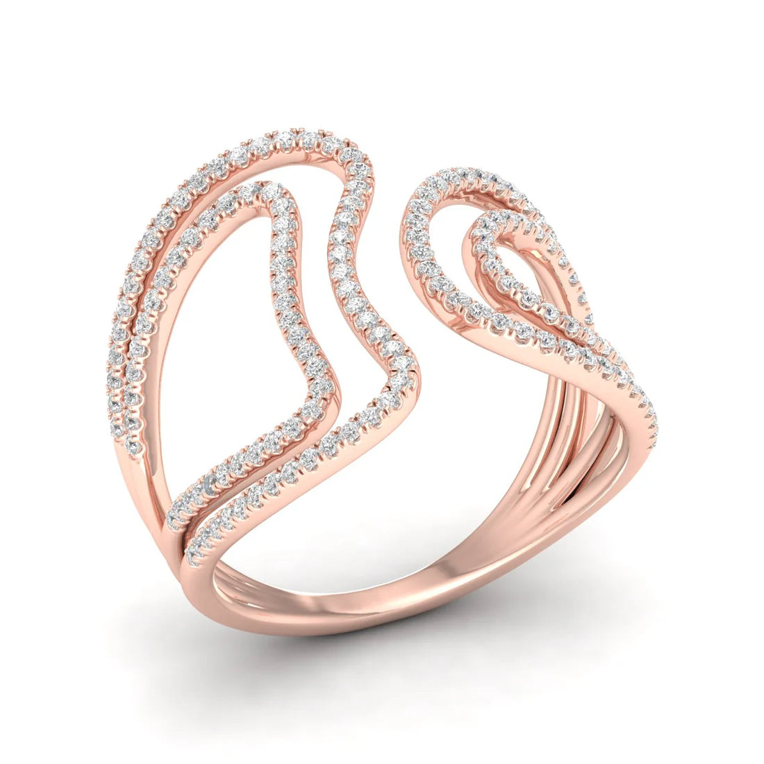ROUND DIAMOND COVE RING