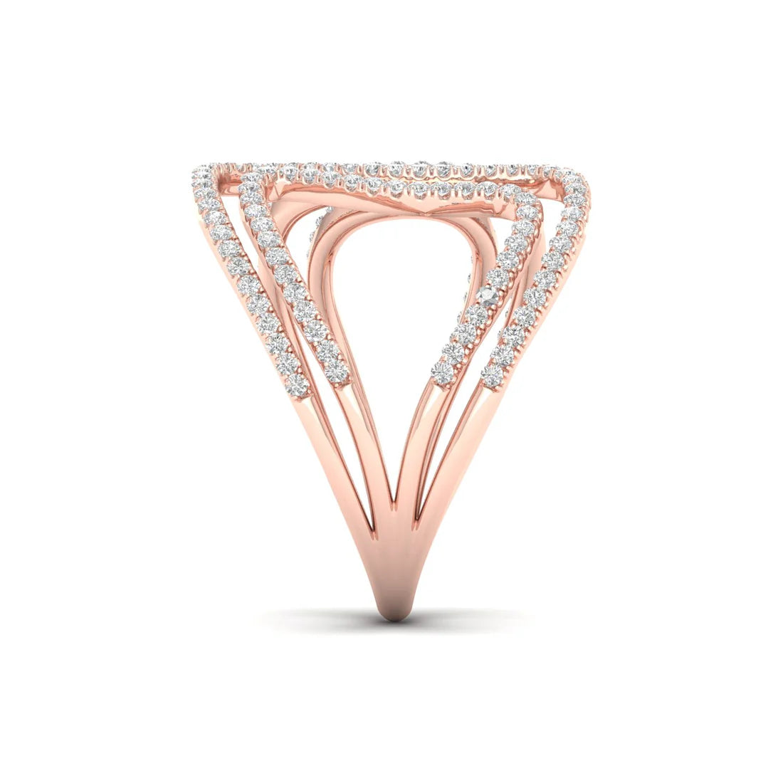 ROUND DIAMOND COVE RING