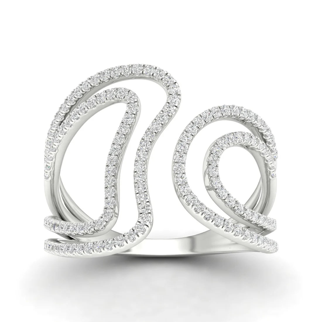 ROUND DIAMOND COVE RING