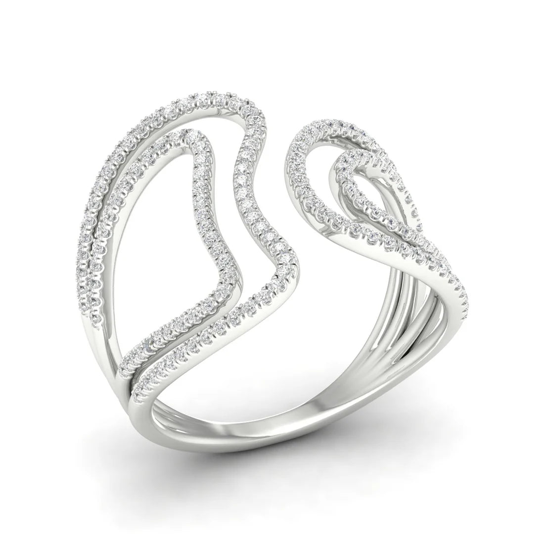 ROUND DIAMOND COVE RING
