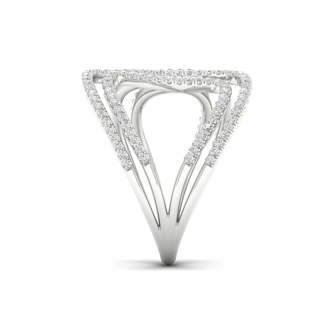 ROUND DIAMOND COVE RING