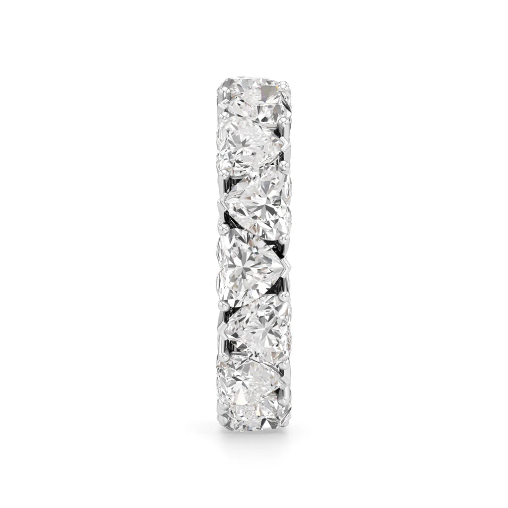 Heart Diamond Eternity Band