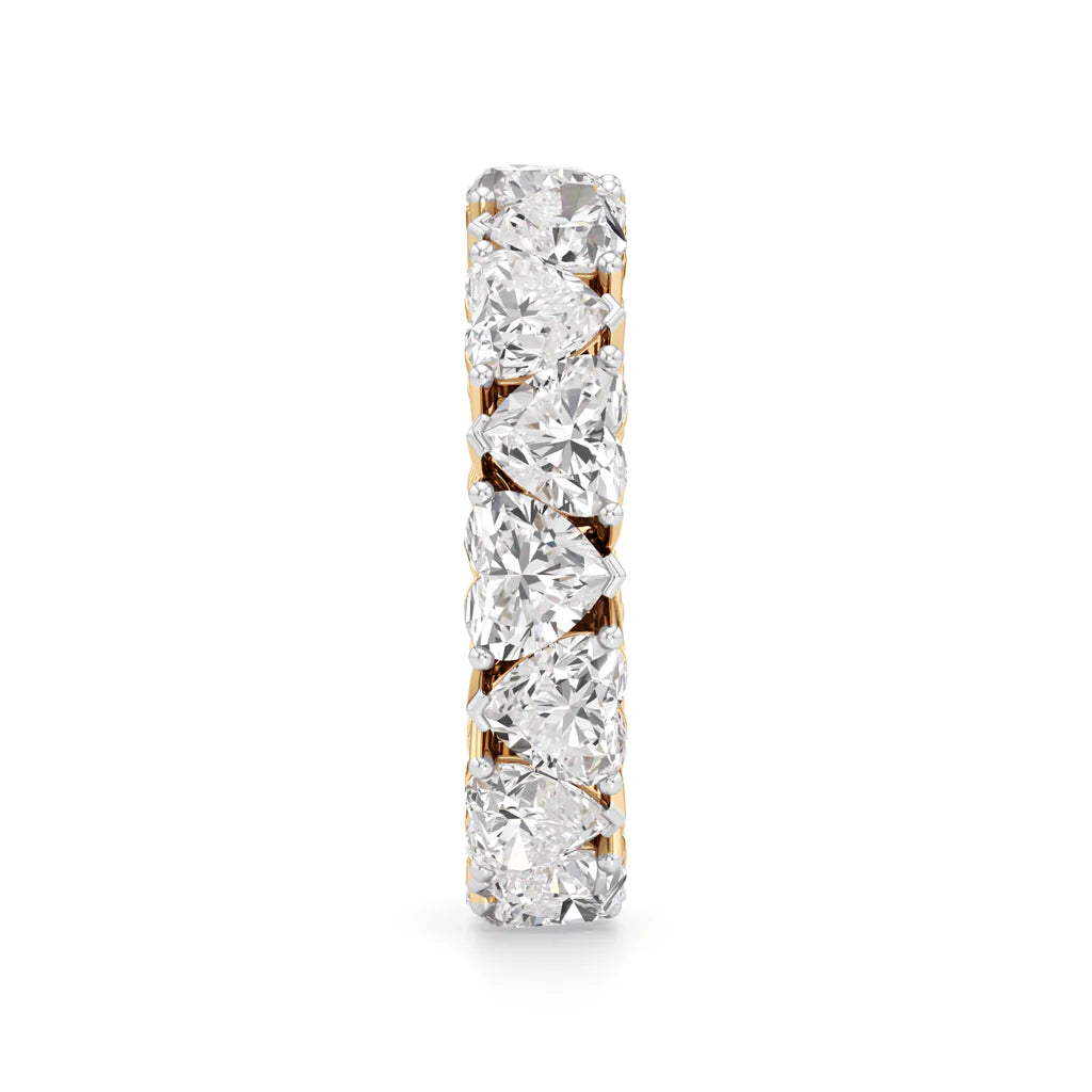 Heart Diamond Eternity Band