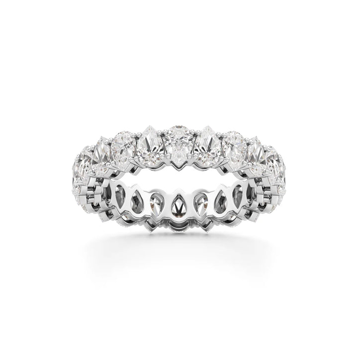 Pear Diamond Eternity Band