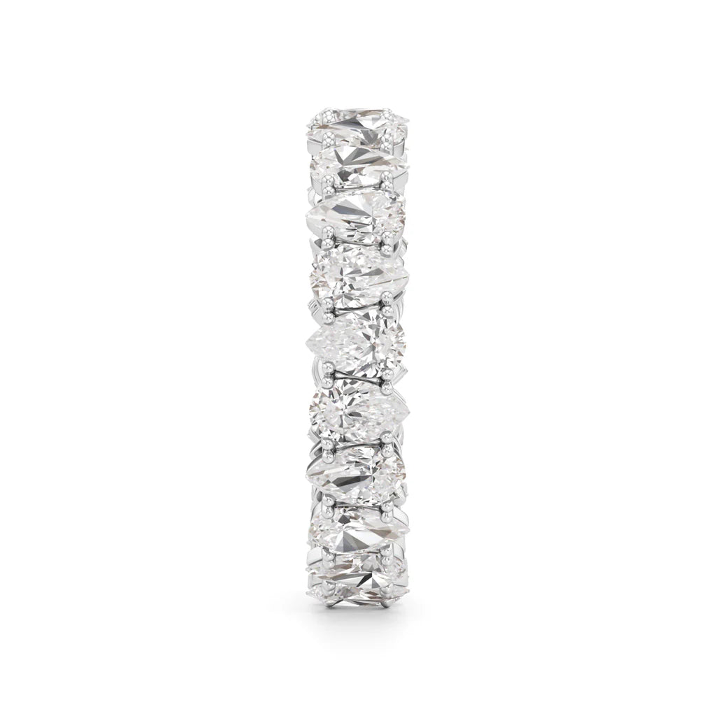 Pear Diamond Eternity Band