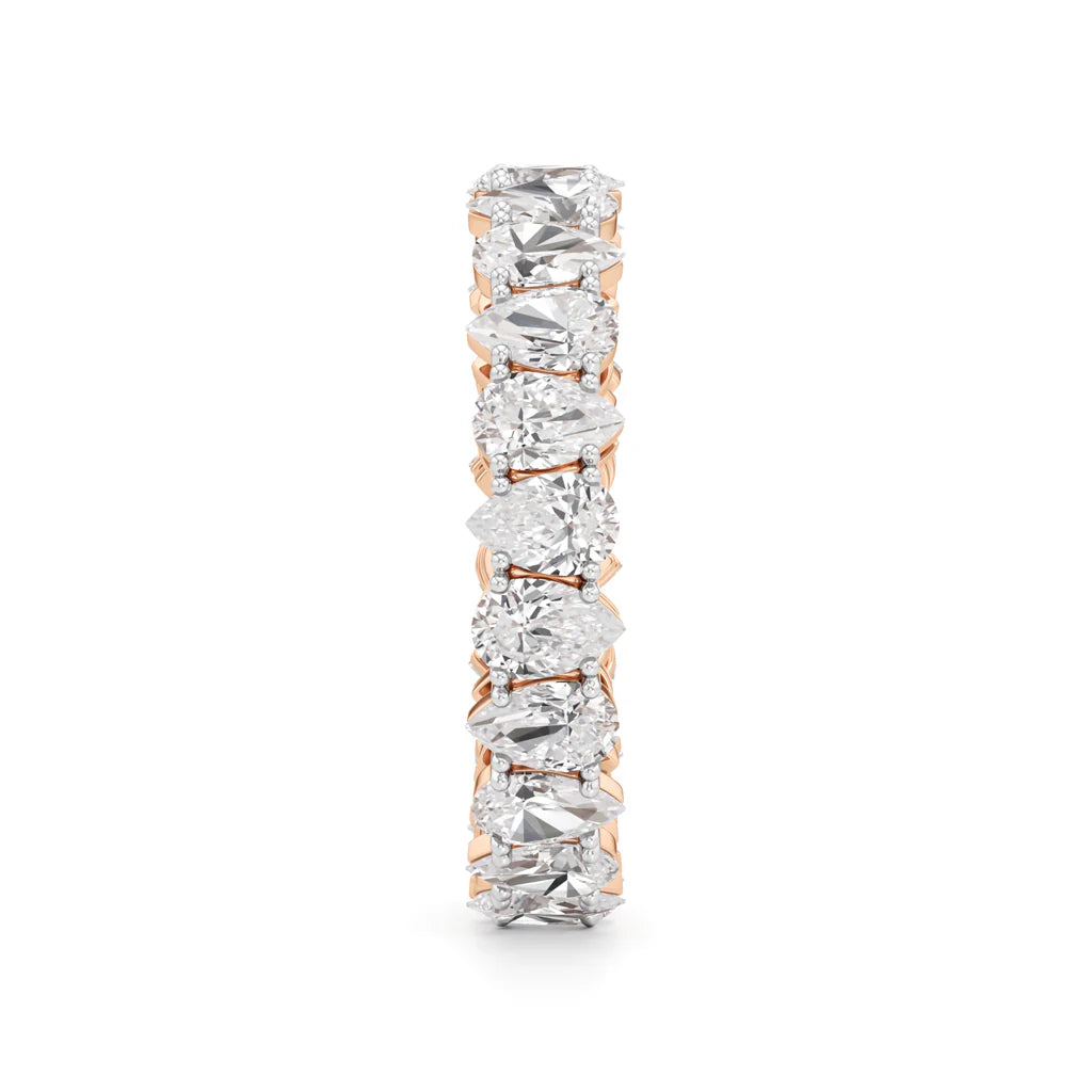 Pear Diamond Eternity Band